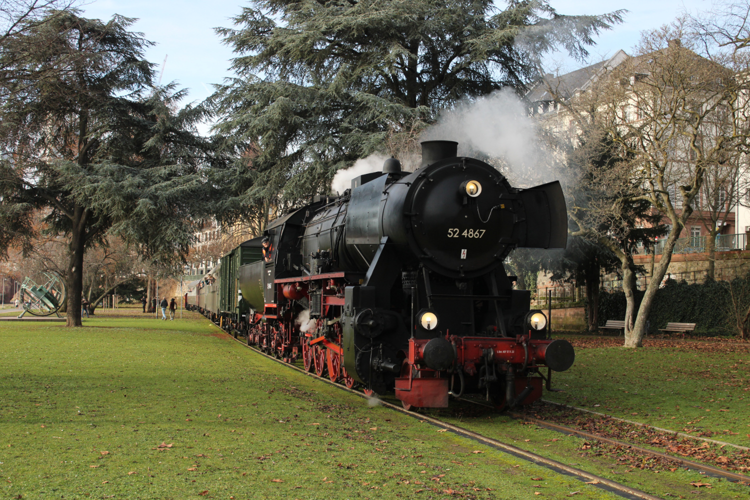 52 4867 auf der Frankfurter Hafenbahn (16.12.2023) Foto: Leonhard Groß