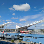 Verkehrsmuseuim Sinsheim: Aussengelände mit Concorde und TU 144 (Foto: Simon Klinz)