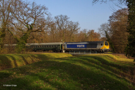 zwei Bm 234 bei der Überführung nach Raststatt (23.02.2021) Foto: Fabian Gripp
