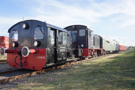 Ankunft vom Mitropa-Wagen am Vereinsgelände mit Kö 5712 und 236 406-5 (24.04.2021)