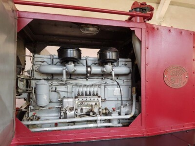 Blick auf den Motor - Köf 322 607-3 Hauptuntersuchung (06.08.2021)