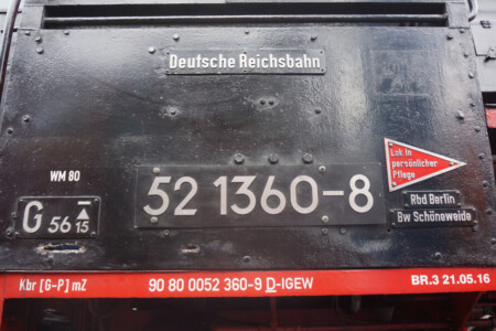 52 1360 (Dampflokwerk Meiningen, 7.9.2019 - Foto: Dominik Kaiser)