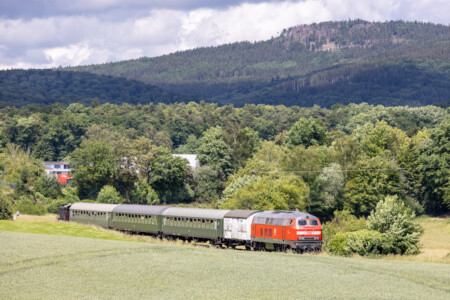 Dieselzug mit V36 406 und 218 119-5 (Pfingsten 2022 - Foto: Gerhard Hohl)