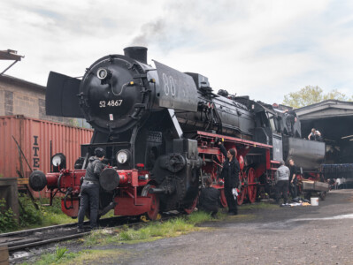 Mädelsdampf auf der Hafenbahn (28.4.2024 - Foto: Simon Klinz)
