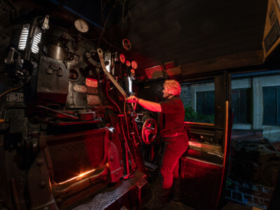 Mädelsdampf auf der Hafenbahn (28.4.2024 - Foto: Simon Klinz)