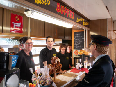 Mädelsdampf auf der Hafenbahn (28.4.2024 - Foto: Simon Klinz)