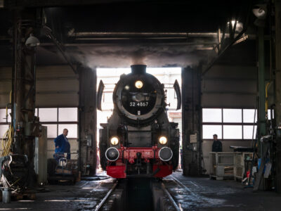 52 4867 auf Grube zum Entschlacken in Meiningen (6.9.2025 - Foto: HEF)