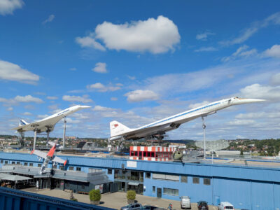 Verkehrsmuseuim Sinsheim: Aussengelände mit Concorde und TU 144 (Foto: Simon Klinz)